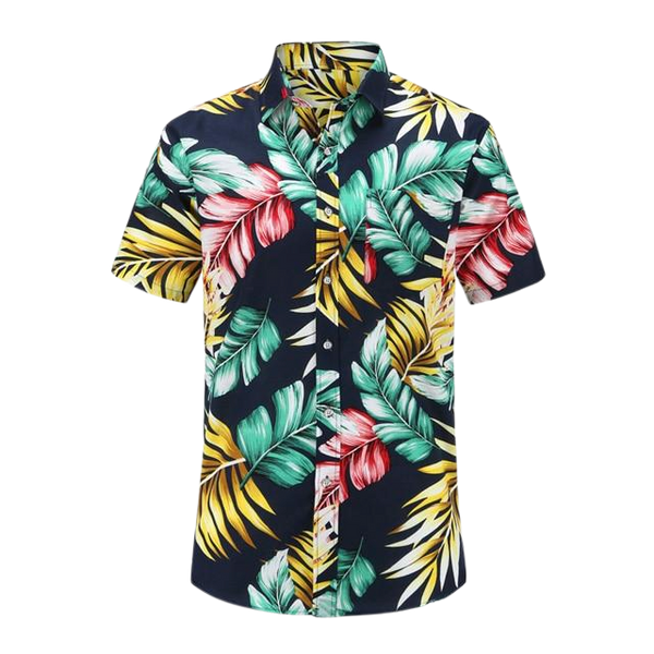 HENRY Eye-Catching Hawaiian Polo Shirt