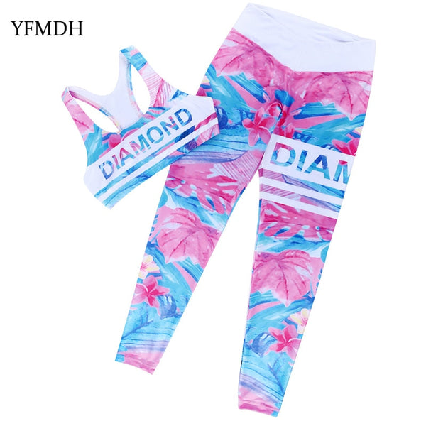 RHEA Floral Athletic Wear for gym and yoga