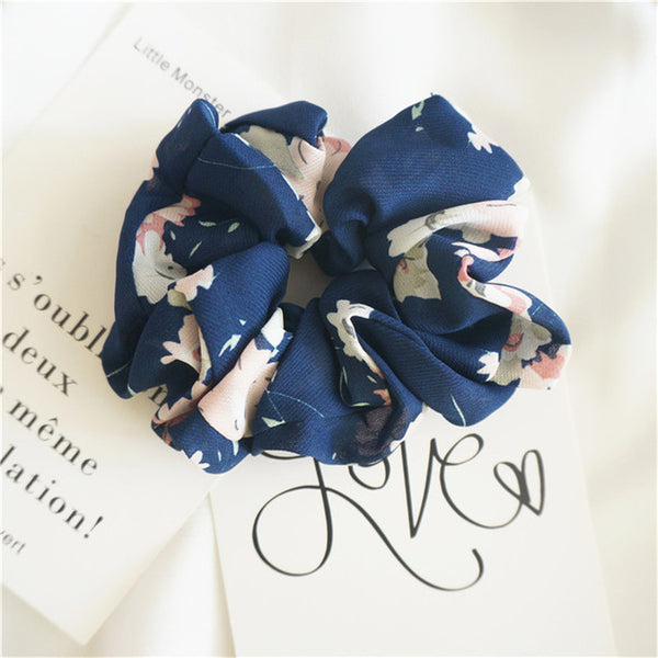 Flower Hair Scrunchies Hairband Summer Turban