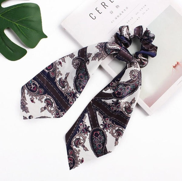 Floral Print Hair Scrunchies