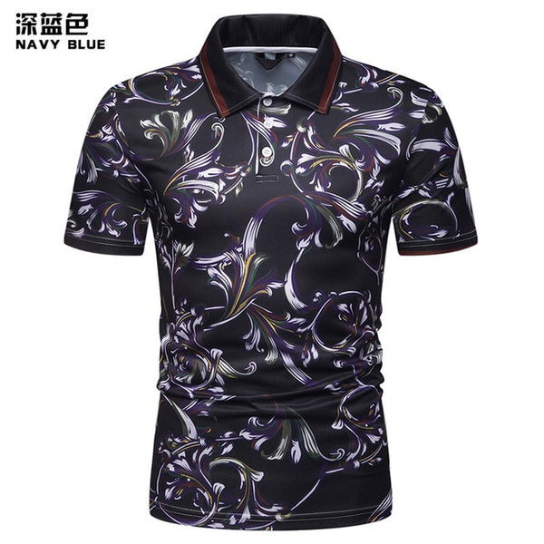 THEODORE Floral Polo shirt