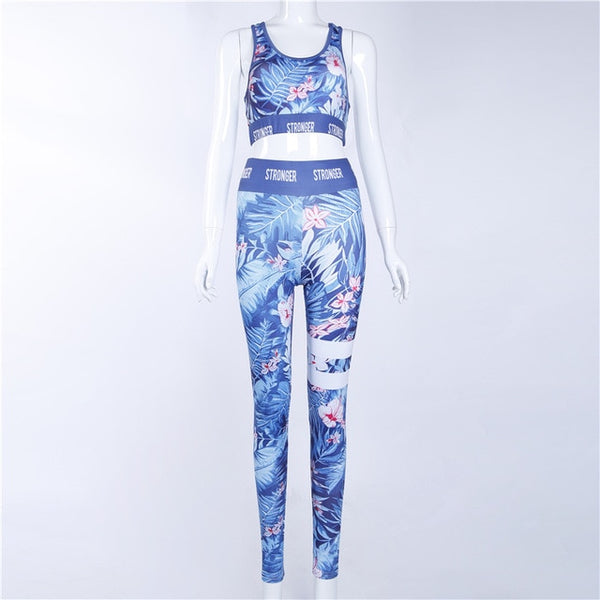 PEYTON Floral Tracksuit for Gym and Yoga