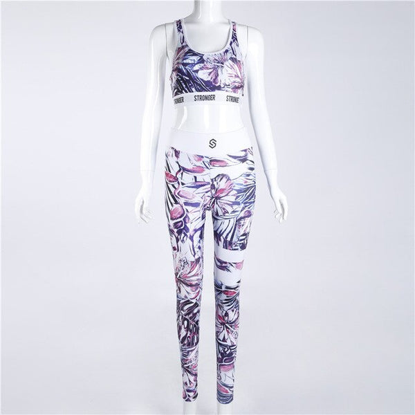 PEYTON Floral Tracksuit for Gym and Yoga