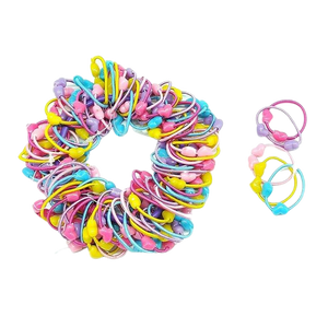 50Pcs/Lot Girls Hair Accessories Elastic Hair Bands