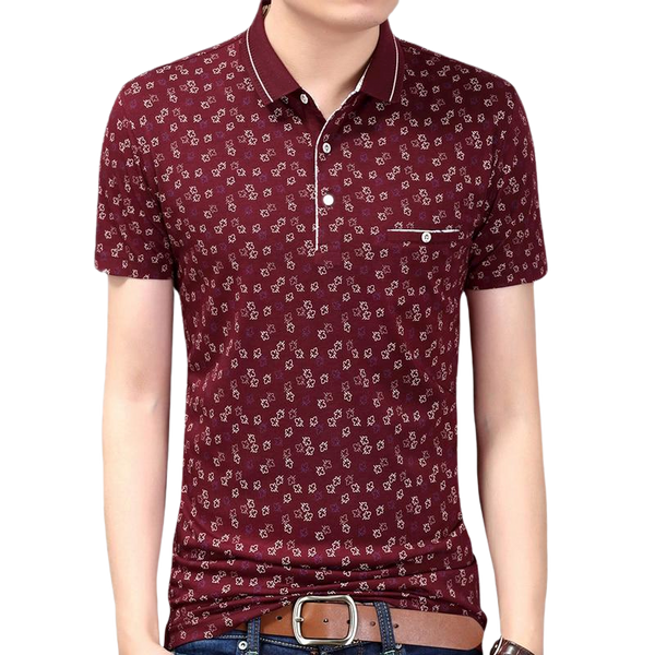 ISAAC Floral Polo Shirt