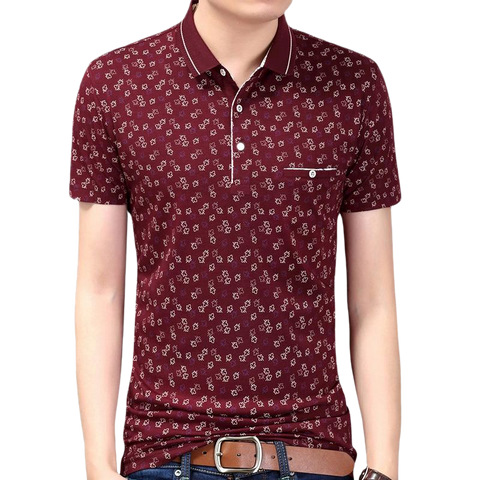 ISAAC Floral Polo Shirt