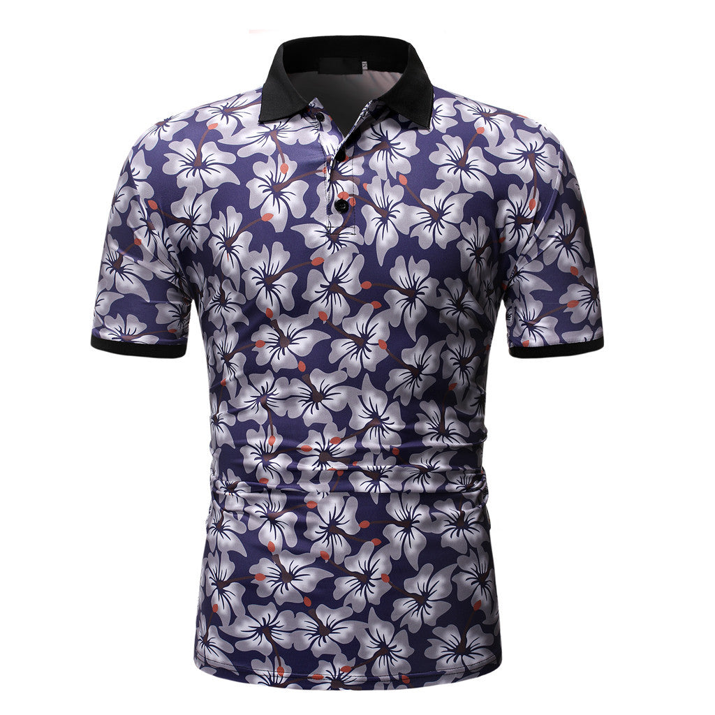 WYATT Floral Polo Shirt