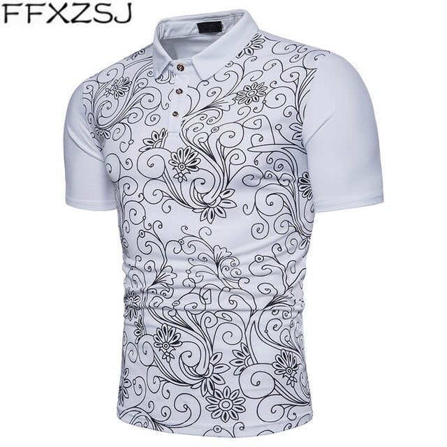 SAMUEL Floral Polo Shirt