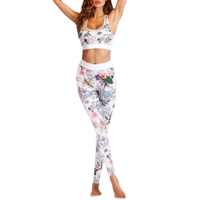 KAILA Floral Tracksuit for Gym and Yoga